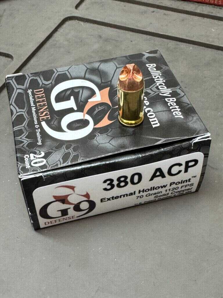 G9 External Hollow Point Box .380 ACP