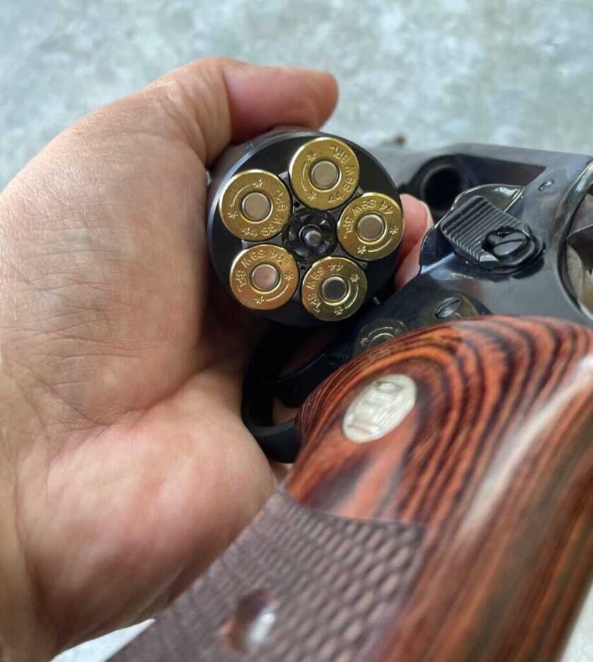 loaded cylinder of revolver