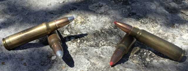 bullets on the ground