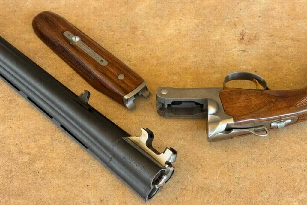 shotgun in pieces