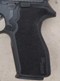 Ergonomic design makes the grip feel smaller than other double-stack .45 ACP pistols.