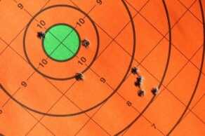 Once we had everything tightened, and the scope returned to its presets, sighting in happened predictably.