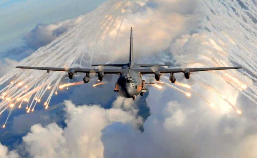 AC-130U Spectre gunship providing support in Panama invasion