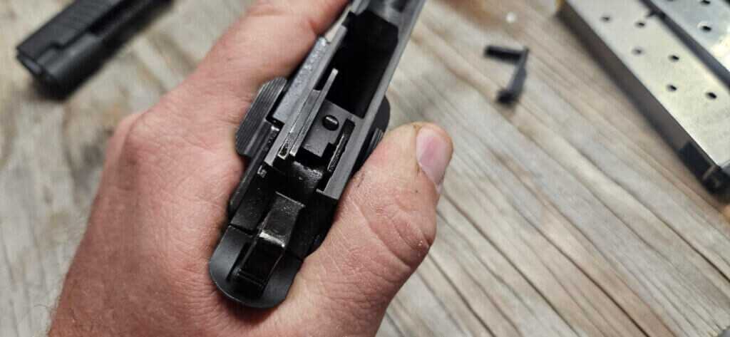 Low profile carry controls on the XCarry.