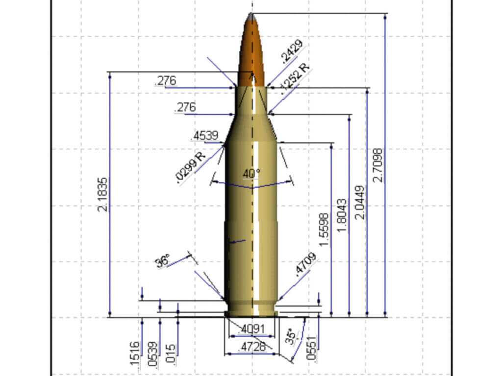 243 Winchester cartridge dimensions and data chart from Accurate Shooter