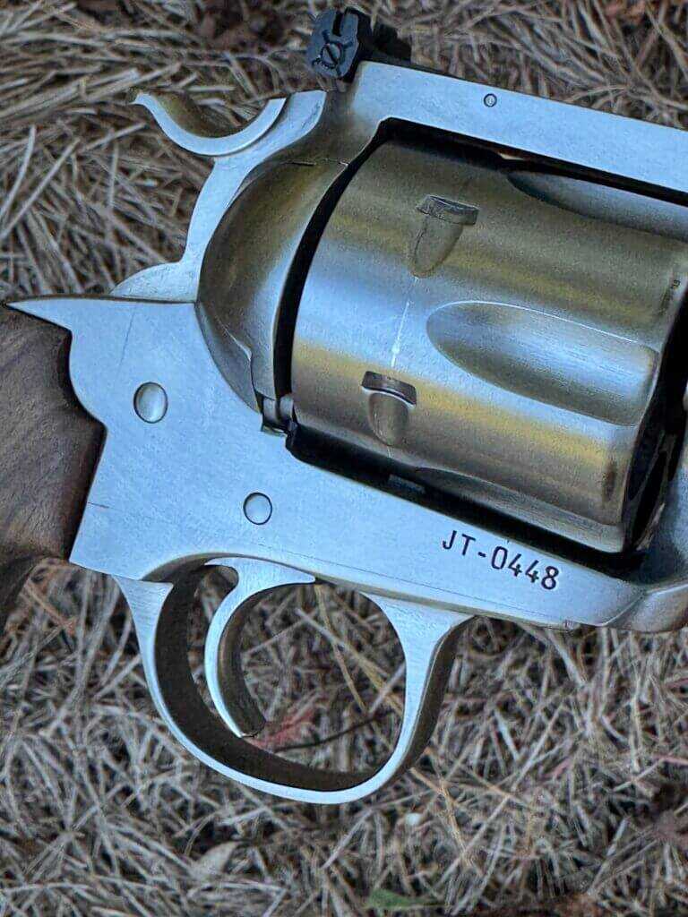 Ruger Blackhawk right side with JT serial prefix honoring John Taffin