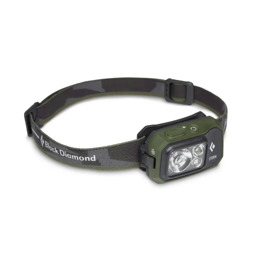 Black Diamond Storm 450 headlamp with red mode for campus and trail use