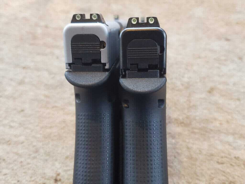 Glock pistols with factory night sights for low light carry