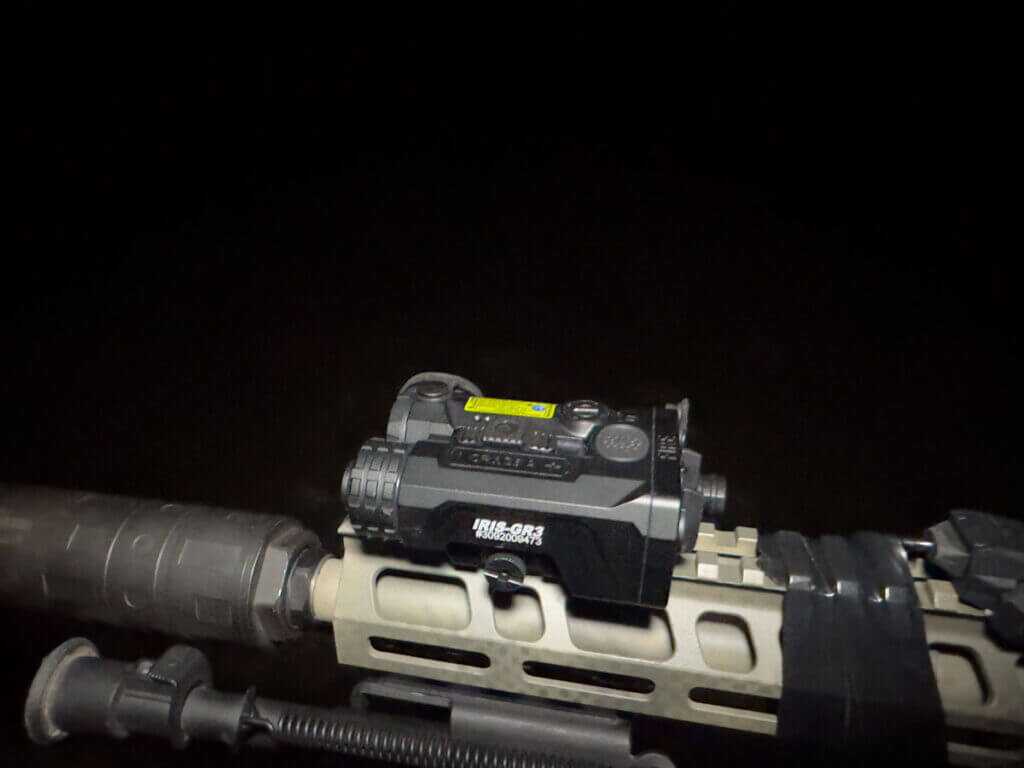 Holosun IRIS-GR3 top slider for fast wide-to-tight IR beam adjustment