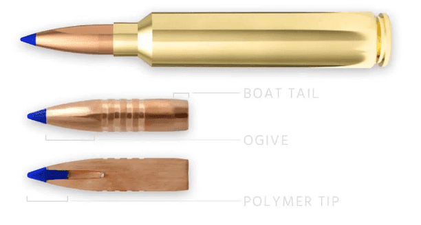 A graphic illustrates the Weatherby RPM cartridge with a Barnes bullet.