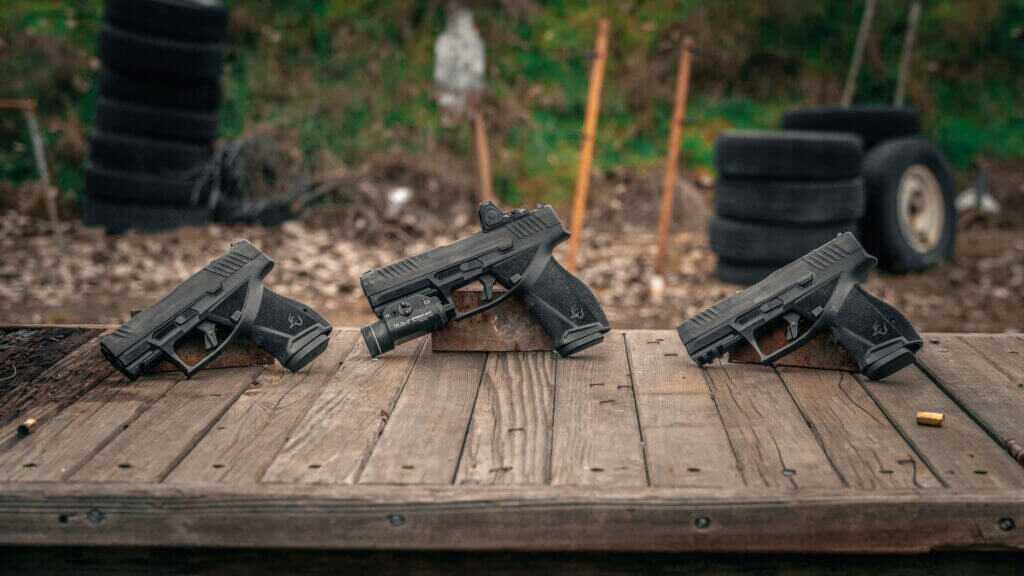 Taurus TX9 lineup showing full size, compact, and subcompact variants
