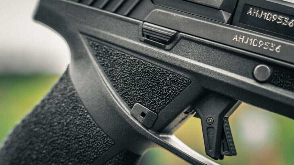 Taurus TX9 flat faced polymer trigger with bladed safety