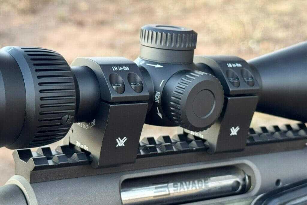 Vortex Triumph HD 3-9x40 lens caps and capped turret design on budget hunting riflescope