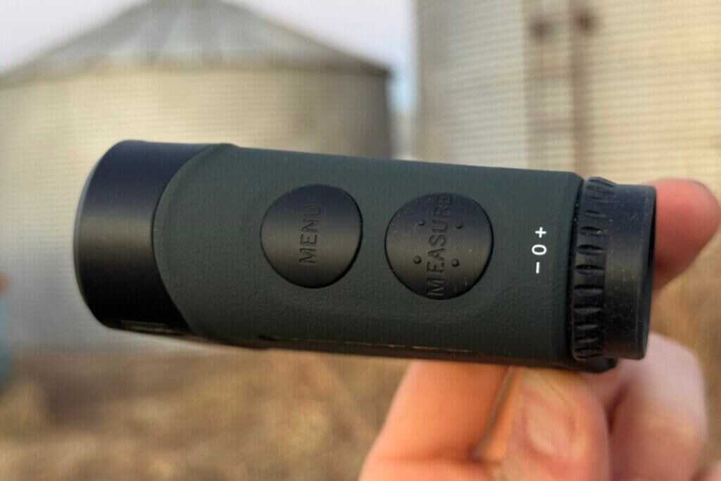 Top view of Vortex Triumph HD 850 showing the two-button control layout