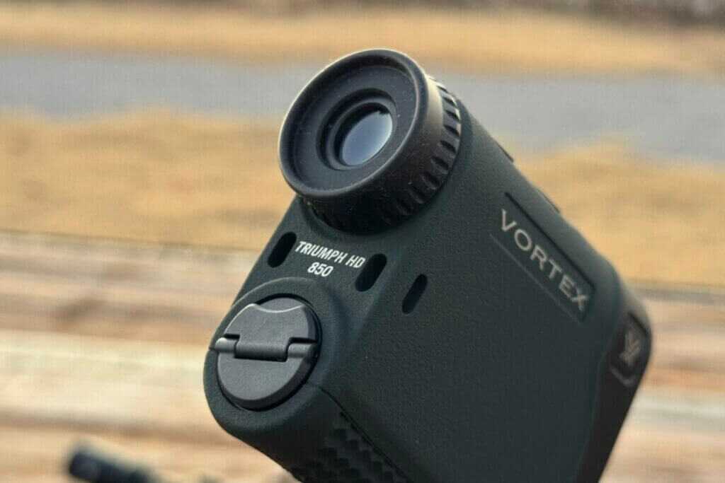 Vortex Triumph HD 850 eyepiece showing quick diopter adjustment ring