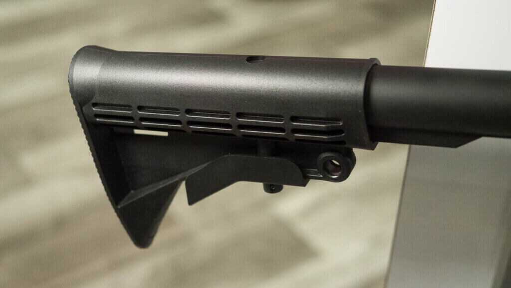 Close up view of the A2 butt stock.

