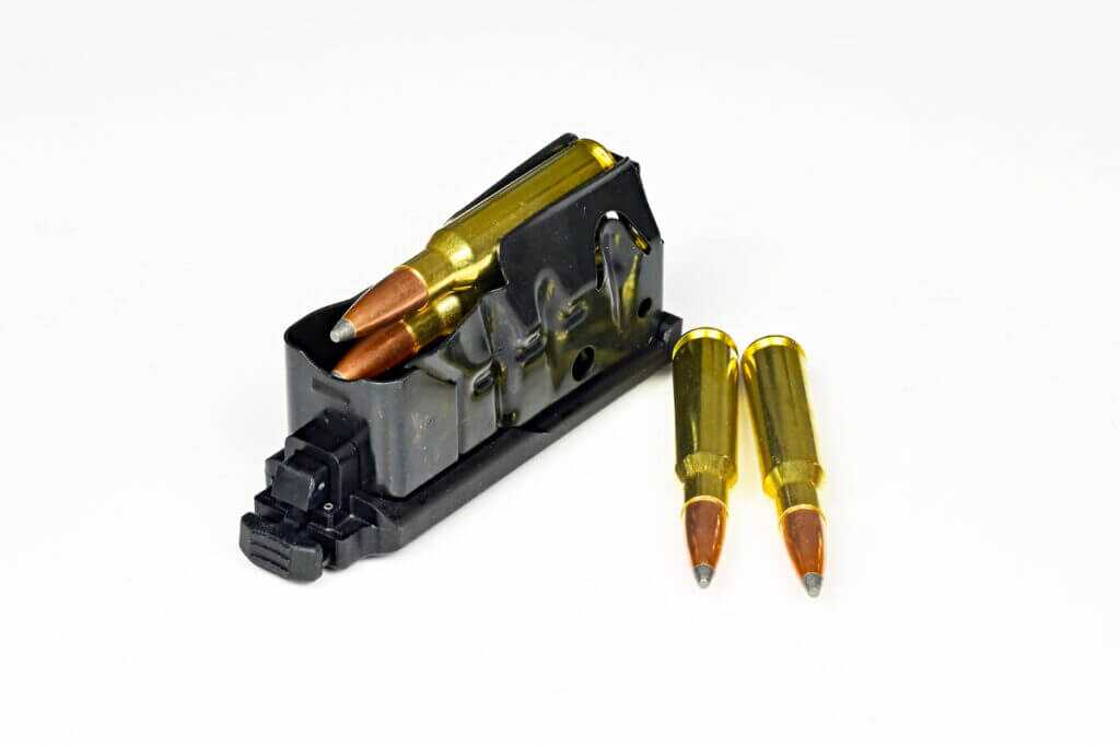 Savage 110 KLYM V2 detachable magazine partially metal construction with ammunition