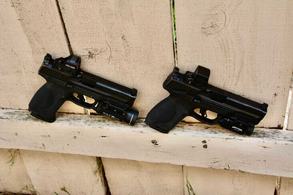 Smith & Wesson M&P 2.0 Full Size and Compact side-by-side comparison for duty and carry use