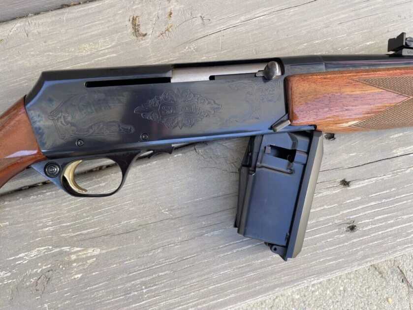 Browning BAR trap door magazine floor plate on Mk II Safari rifle