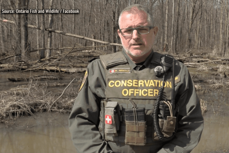 An Ontario conservation officer.