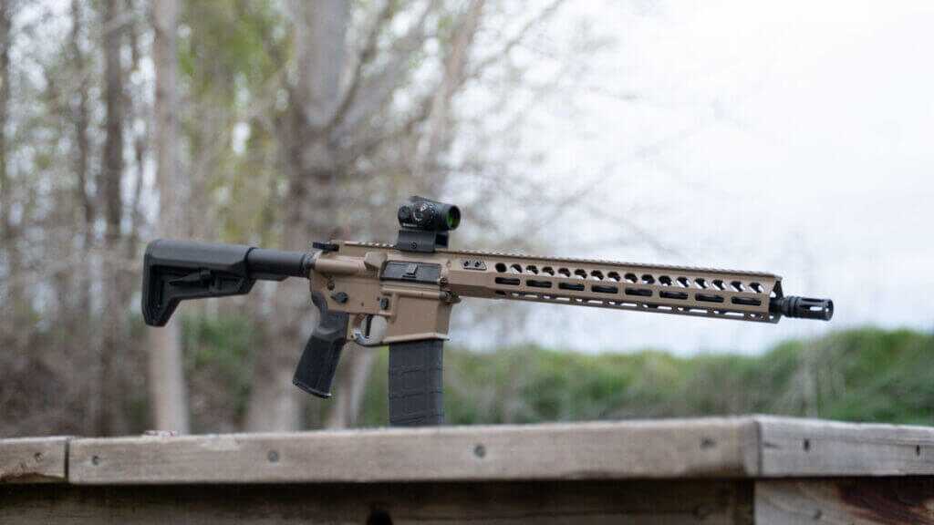 SIG Sauer M400 Forge rifle with hammer forged barrel, TriggerTech trigger, and included Romeo MSR Gen II red dot