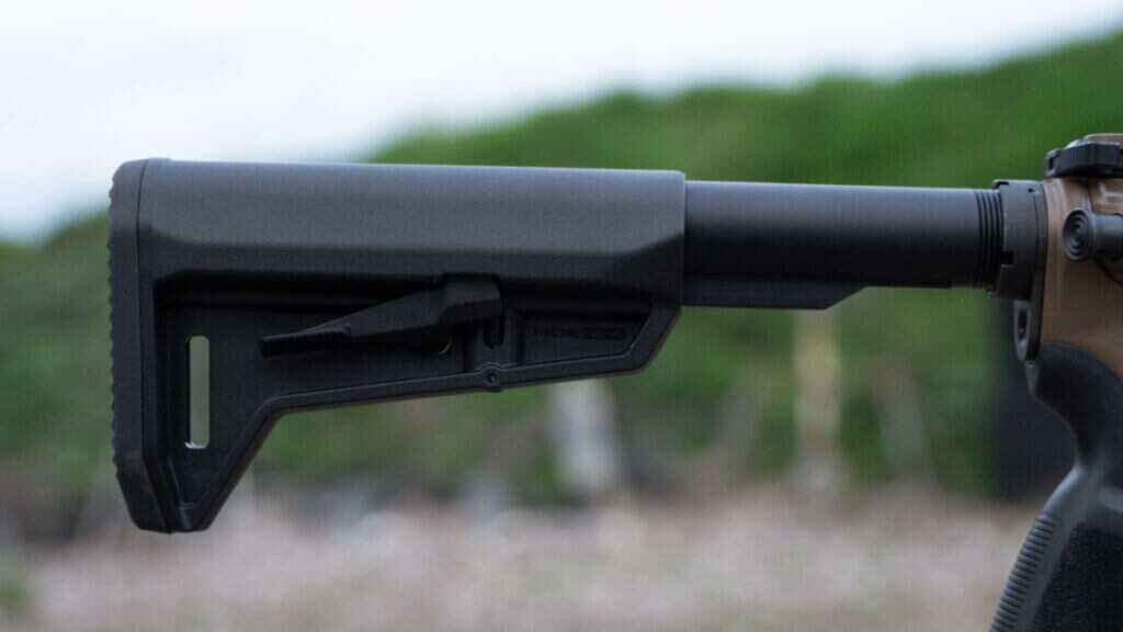 Magpul SL-K 6-position adjustable stock installed on the SIG Sauer M400 Forge