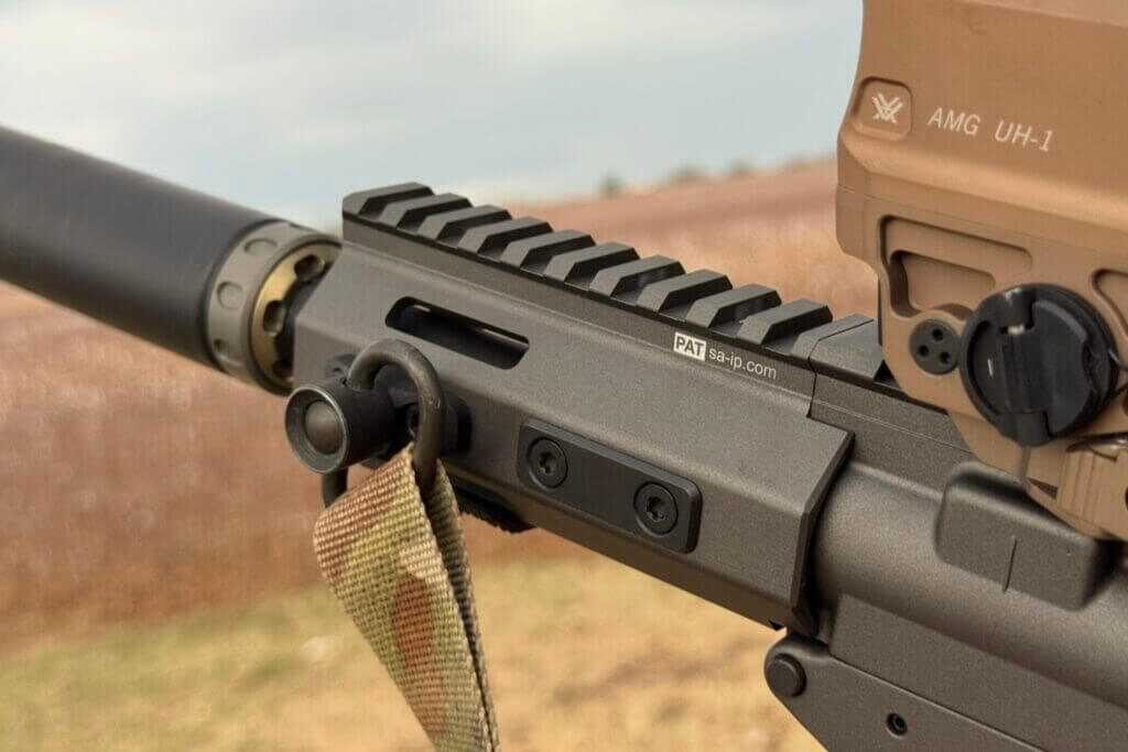 QD sling insert mounted on the Springfield SAINT Victor 9mm PDW handguard