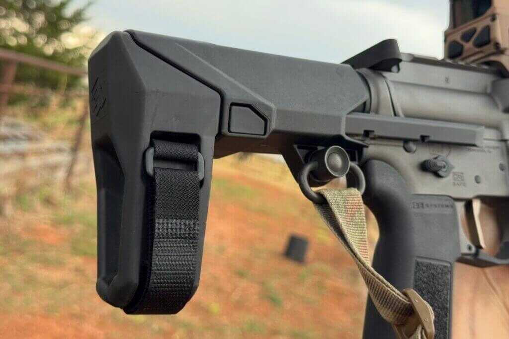 SB Tactical HBPDW brace mounted on Springfield Armory SAINT Victor 9mm PDW