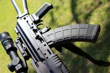 An AK with a 1-4 scope becomes a great option when shooting under 100 yards. 