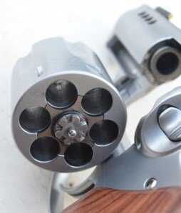 The action work by Gemini Customs includes eliminating cylinder endshake, honing the cylinder chambers, and throating the barrel.