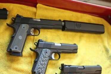 A .50 G.I. with a custom Silencerco Ospery in .50. 