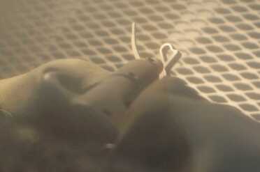 Sandblasting in preparation for the finish.