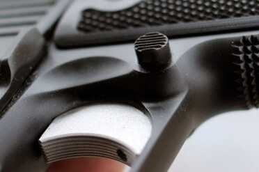 The magazine release is high, which makes finding it easy and using it even easier. 