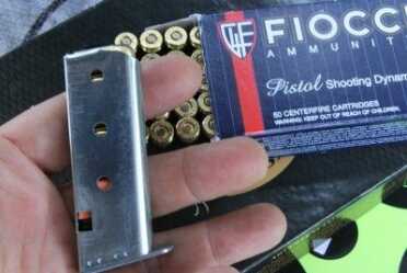 The 5 round magazine is not hard to load.