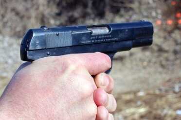 The 1903 Pocket Hammerless feels good in your hands. 