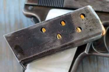 Single stack magazine. 