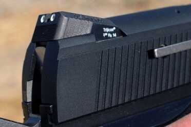 Here I go again. I like rear sights with flat fronts. They make one handed manipulation easier. 