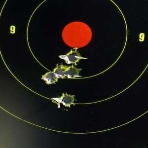 From 100 yards with the Nightforce. 