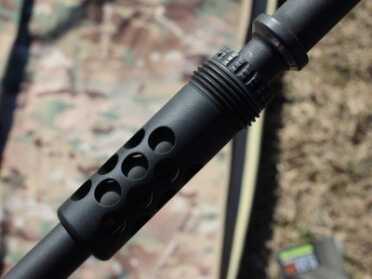 The threads screw in and tighten everything up.