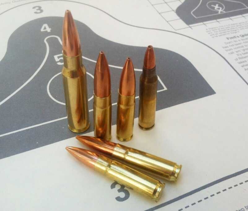 .308, 300 AAC Blackout and 5.56mm cartridges.
