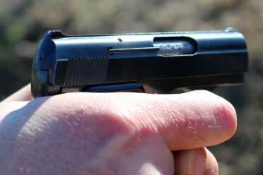 The sights on the Browning are perfectly functional. 