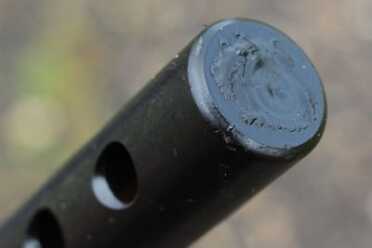 The new tip is welded closed.