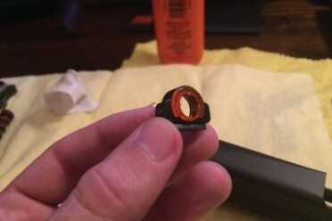 The rear sight was quite a bit smaller than I had imagined. 