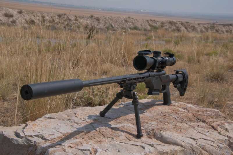 The author equipped the rifle with a Burris scope and GEMTECH suppressor for testing.