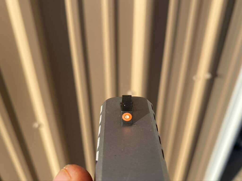SCCY Test with Glock 43 XS Sights
