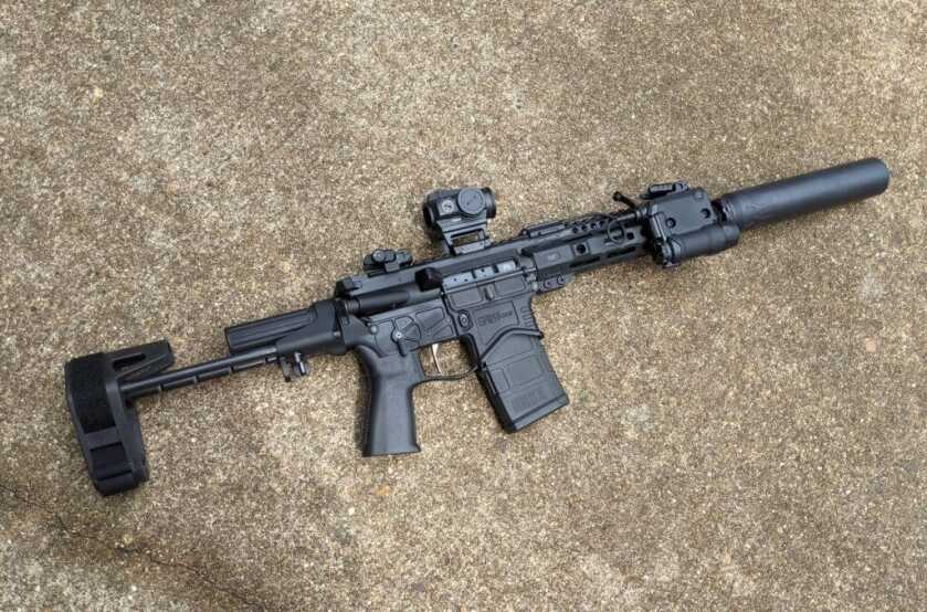 Crimson Trace CMR301 Shown on a AR15