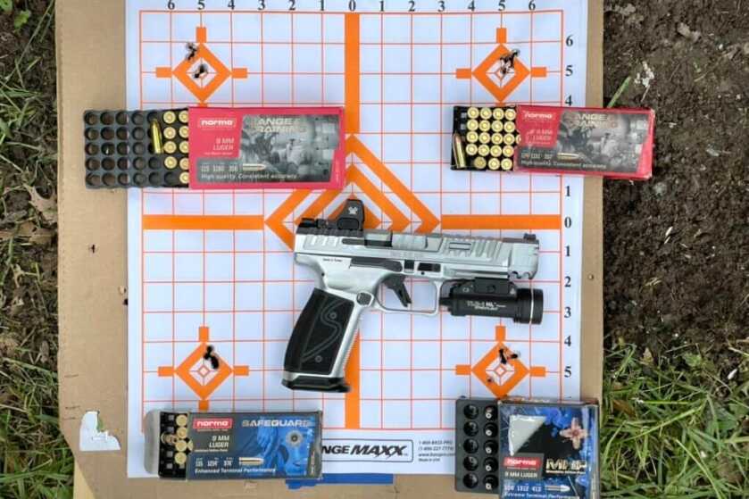 SFx RIVAL-S shooting groups using Norma ammunition