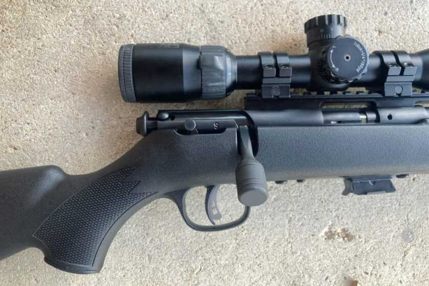 Savage Mark 2 FV-SR trigger on concrete