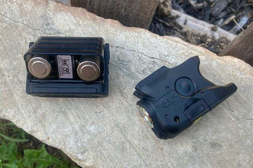 TLR-6 HL battery pack sitting on rock