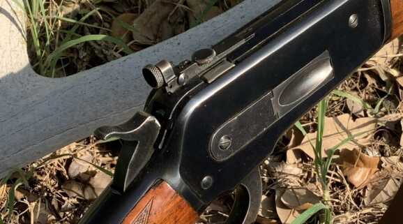 Bolt on the Old school Winchester .71 rifle